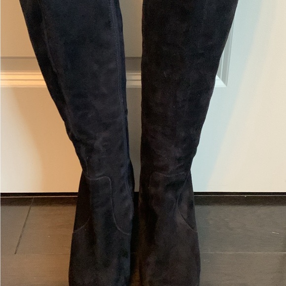 Knee High Suede Boots with zipper inside size 38 - Picture 2 of 5
